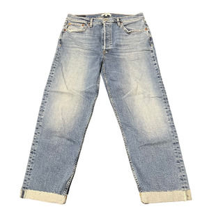 Re/Done 70s Stove Pipe‎ Jeans Button Fly Indigo Storm Size 31